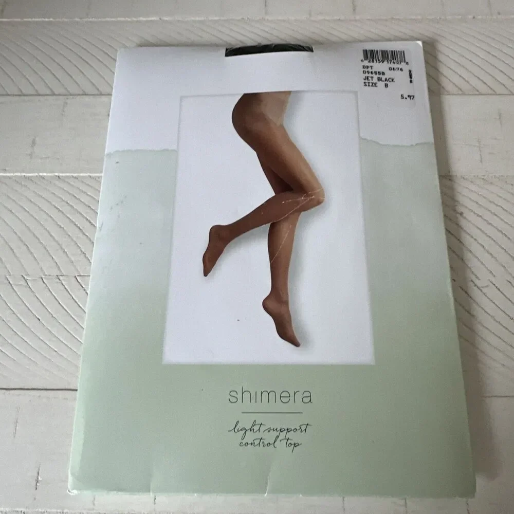 Pantyhose Lot Nordstrom Shimera Black Size B Chevron Control Sheer 20 Denier Leg